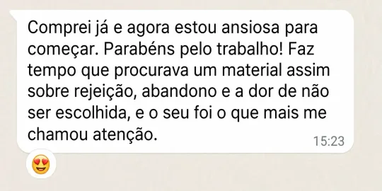 Depoimento da comunidade