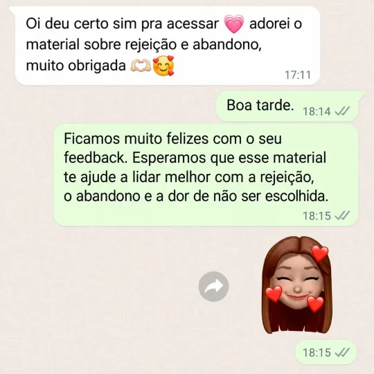 Depoimento da comunidade