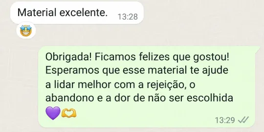 Depoimento da comunidade
