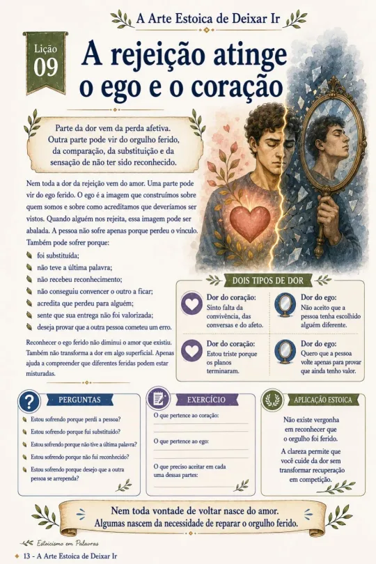 Amostra de uma das 50 lições estoicas